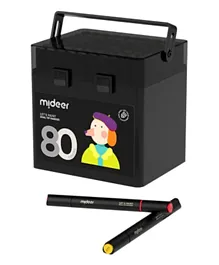 Mideer Oil Based Dual Tip Markers - 80 Colors
