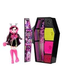 Mattel Monster High Skulltimates Secrets Neon Frights Series Draculaura Doll - 32 cm