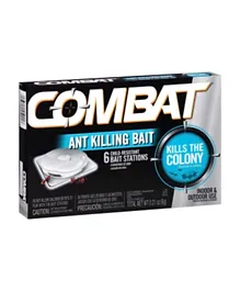 Combat Max Ant Killing Bait Stations, Indoor and Outdoor Use - Pack Of 6