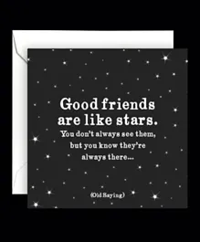 Quotable Card -  Good Friends Stars