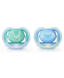 Philips Avent Orthodontic Ultra Air Pacifier Mix Deco Pack of 2 - (Assorted Colours & Design)