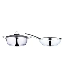Serenk Modernist Steel Cookware Set - 3 Pieces