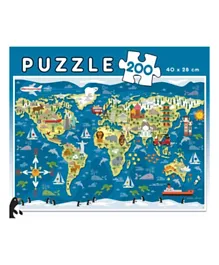 بازل خريطة العالم من ايدوكا لسيان سيمس - 200 قطعة