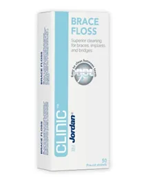 خيوط تنظيف الأسنان كلينيك بريس من جوردان - 50 خيط