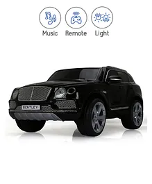 Babyhug Bentley Licensed Battery Operated Ride On with Remote Control - Black