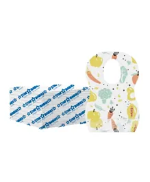 Star Babies Combo Pack Disposable Bibs + Changing Mat - 20 Pieces