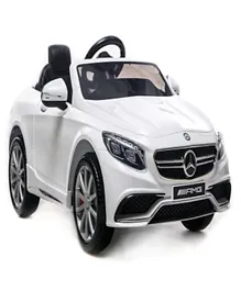 Mercedes Benz S63 Licensed Battery Operated Ride On with Remote Control - White