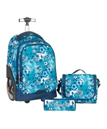 Everyday Big Wheels Trolley Backpack + Pencil Pouch + Lunch Bag