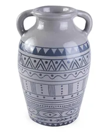 PAN Home Verdant Double Handle Small Vase - Grey
