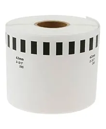 Brother DK-22205 Continuous Paper Label Roll - Black On White