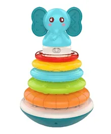 BAYBEE Rainbow Electronic Musical Stacking Ring Toys - Multicolour