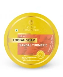 Khadi Organique Sandalwood And Turmeric Loofah Soap - 125g