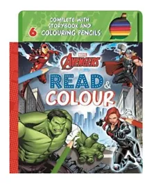 Marvel Avengers Read & Colour Book - English