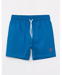 LC Waikiki Basic Coconut Tree Printed Swim Shorts - Blue
