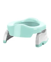 Potette 2 in 1 Portable Potty Trainee Seat  Value Pack - Mint Green & White