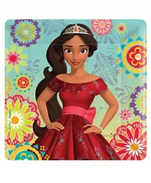 Party Centre Elena Of Avalor Square Paper Plates 7 Inches - 8 Pieces