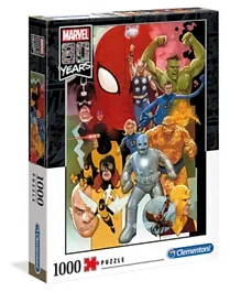 Clementoni Marvel 80 Years Celebration Heroes Puzzle - 1000 Pieces