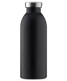 24 Bottles Clima Double Walled Insulated Stainless Steel Water Bottle Tuxedo Black - 500mL