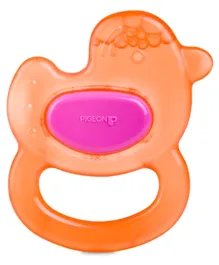 Pigeon Duck Cooling Teether -  Orange and Pink
