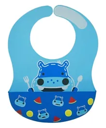 Marcus and Marcus Wide Coverage Silicone Baby Bib - Lucas