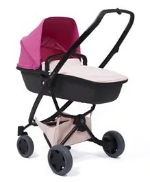 Quinny Zap Lux Carrycot Blush On Graphite - Pink