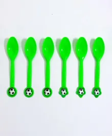 Italo Fancy Party Spoon Kids Birthday Party Decorations Football Theme - Pack of 6