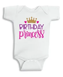 Twinkle Hands Birthday Princess Onesie - Pink