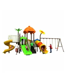 Myts Peggy Playcentre With Swing & Slides With Climber For Kids - Multi Color