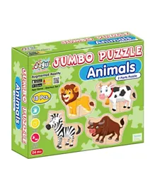 Akar Toys Jagu 2 Parts Animals Jumbo Puzzle - 18 Pieces