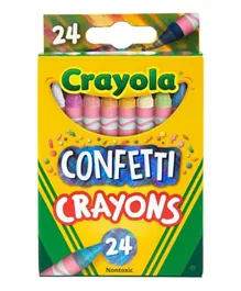 Crayola Confetti Crayons - 24 Pieces