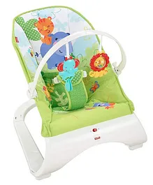 Fisher Price Rainforest Friends Comfort Curve Bouncer- Green