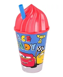 Stor Disney Cars Lets Race Ice Cream Tumbler with Straw and Lid - 430mL