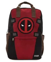 Loungefly Deadpool Cosplay Square Nylon Backpack - Maroon