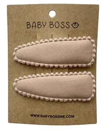 Baby Boss ME Hair Clip Light Brown - 2 Pieces