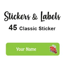 Ladybug Labels Personalised Stick On Labels Train - Pack of 45