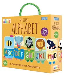 Sassi Steam My First Alphabet Puzzle with Booklet - 21 Pieces