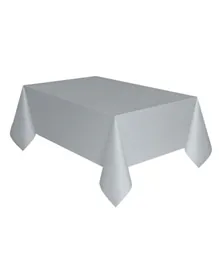 Unique  Plastic Table Cover - Silver