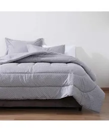 PAN Home Dandellion Dot 3-piece Comforter Set - Grey