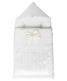 Little Angel Comfy Baby Sleeping Bag - White