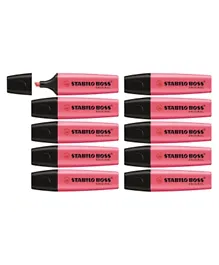 Stabilo Highlighter Boss Original Pack of 10 - Pink