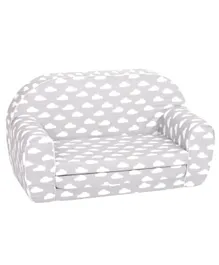 Delsit Sofa Bed - Grey with White Clouds