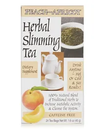 21st Century Herbal Slimming Peach Apricot Tea Bags - 24 Pieces