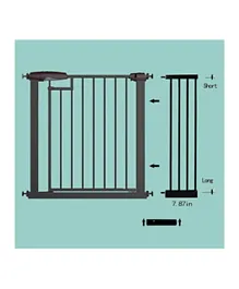 Baybee Auto Close Baby Safety Gate Extension - Black