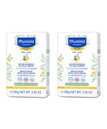 Mustela Gentle Soap with Cold Cream Nutri-Protective Pack of 2 - 100g each