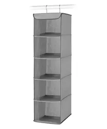 Sunbaby 5 Section Metal Frame Closet Organizer - Grey