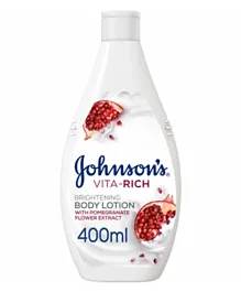 Johnson & Johnson Vita-Rich Brightening Pomegranate Flower Body Lotion - 400mL