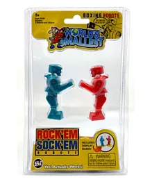 Super Impluse Worlds Smallest Rock 'Em Sock 'Em Robots Collectible Toy - Pack of 2