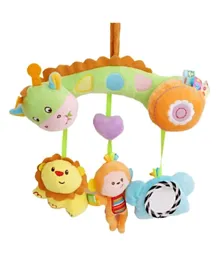 Little Angel Baby Stroller Plush Hanging Rattle Pendant Toy -Animals