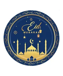 GENERIC Eid Mubarak Large Party Plates - 10 Pieces