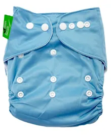 Little Angel Baby One Size Reusable Pocket Diaper With 2 Inserts - Light Blue